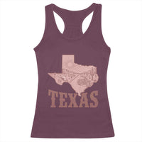 Texas Route Highway 66 Biker Racerback Tank Top Vintage Biker Road Trip
