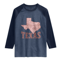 Texas Route Highway 66 Biker Raglan Shirt Vintage Biker Road Trip