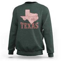 Texas Route Highway 66 Biker Sweatshirt Vintage Biker Road Trip