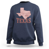 Texas Route Highway 66 Biker Sweatshirt Vintage Biker Road Trip