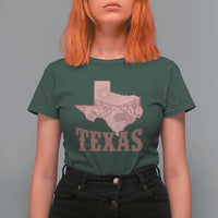 Texas Route Highway 66 Biker T Shirt For Women Vintage Biker Road Trip