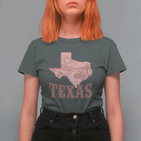 Texas Route Highway 66 Biker T Shirt For Women Vintage Biker Road Trip