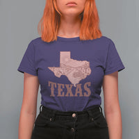 Texas Route Highway 66 Biker T Shirt For Women Vintage Biker Road Trip