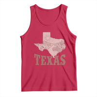 Texas Route Highway 66 Biker Tank Top Vintage Biker Road Trip