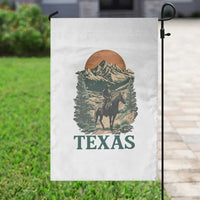 Texas Western Cowboy Life Garden Flag Vintage Horse Riding Graphic