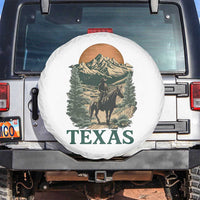 Texas Western Cowboy Life Spare Tire Cover Vintage Horse Riding Graphic