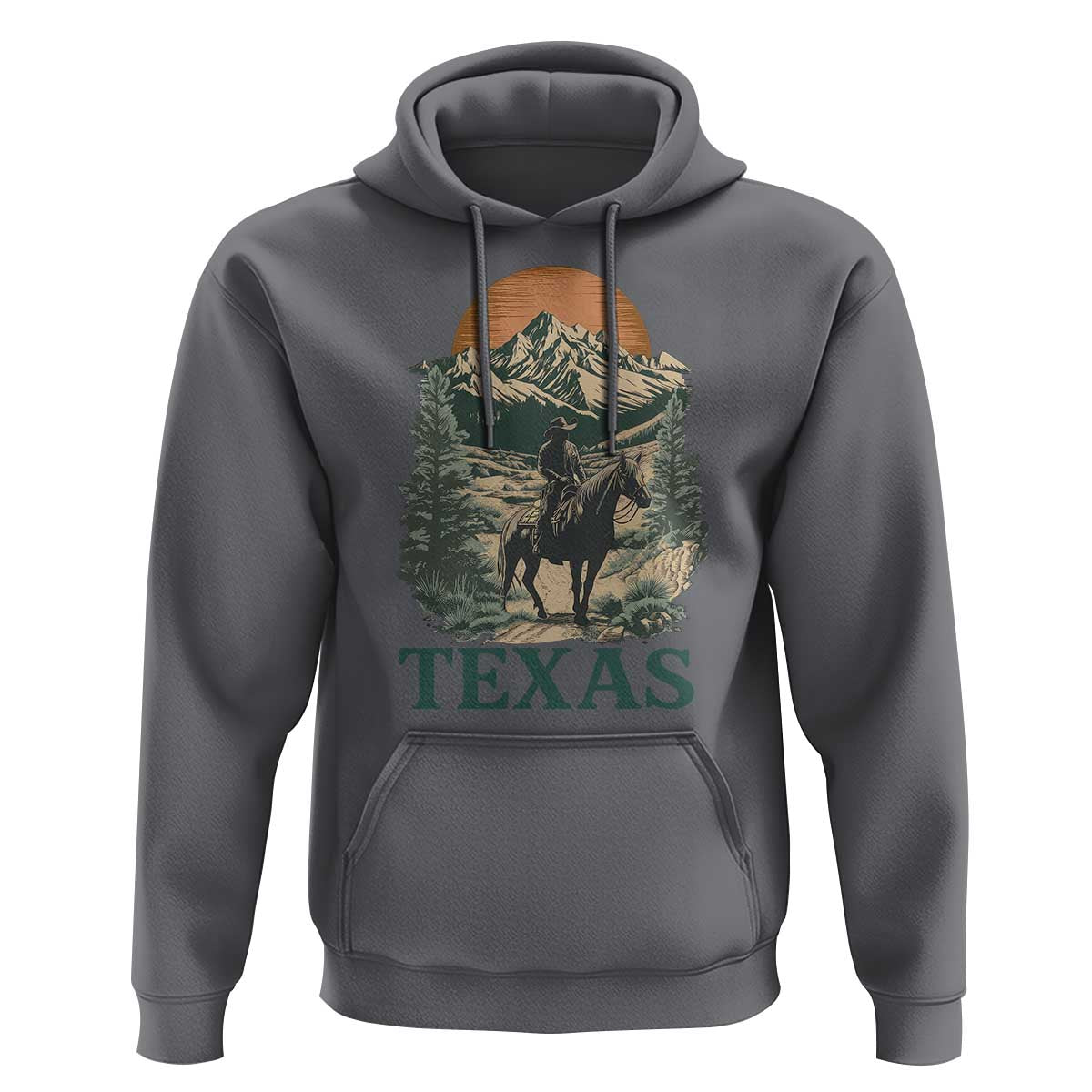 Texas Western Cowboy Life Hoodie Vintage Horse Riding Graphic