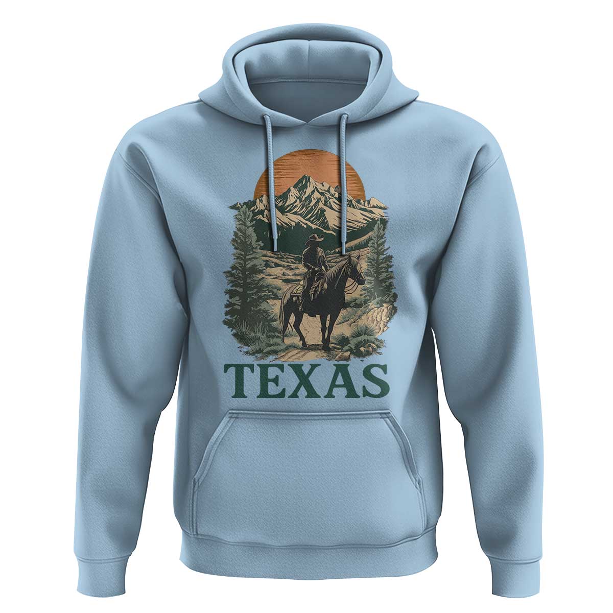 Texas Western Cowboy Life Hoodie Vintage Horse Riding Graphic