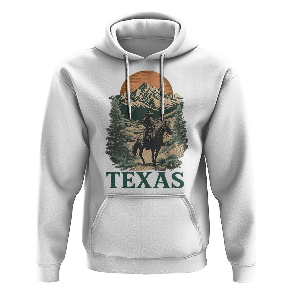 Texas Western Cowboy Life Hoodie Vintage Horse Riding Graphic