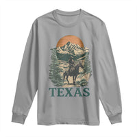 Texas Western Cowboy Life Long Sleeve Shirt Vintage Horse Riding Graphic