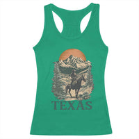 Texas Western Cowboy Life Racerback Tank Top Vintage Horse Riding Graphic