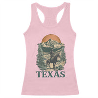 Texas Western Cowboy Life Racerback Tank Top Vintage Horse Riding Graphic