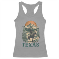 Texas Western Cowboy Life Racerback Tank Top Vintage Horse Riding Graphic
