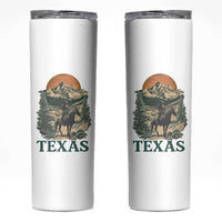 Texas Western Cowboy Life Skinny Tumbler Vintage Horse Riding Graphic