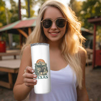 Texas Western Cowboy Life Skinny Tumbler Vintage Horse Riding Graphic