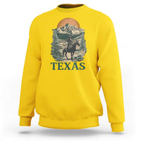 Texas Western Cowboy Life Sweatshirt Vintage Horse Riding Graphic