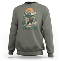 Texas Western Cowboy Life Sweatshirt Vintage Horse Riding Graphic