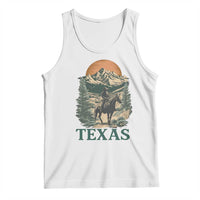 Texas Western Cowboy Life Tank Top Vintage Horse Riding Graphic