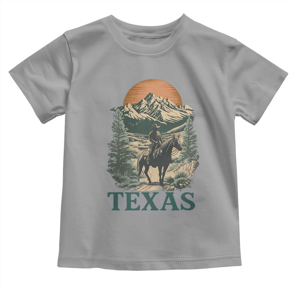 Texas Western Cowboy Life Toddler T Shirt Vintage Horse Riding Graphic