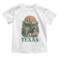 Texas Western Cowboy Life Toddler T Shirt Vintage Horse Riding Graphic