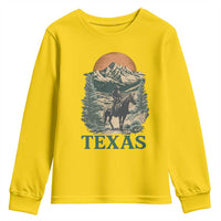 Texas Western Cowboy Life Youth Sweatshirt Vintage Horse Riding Graphic