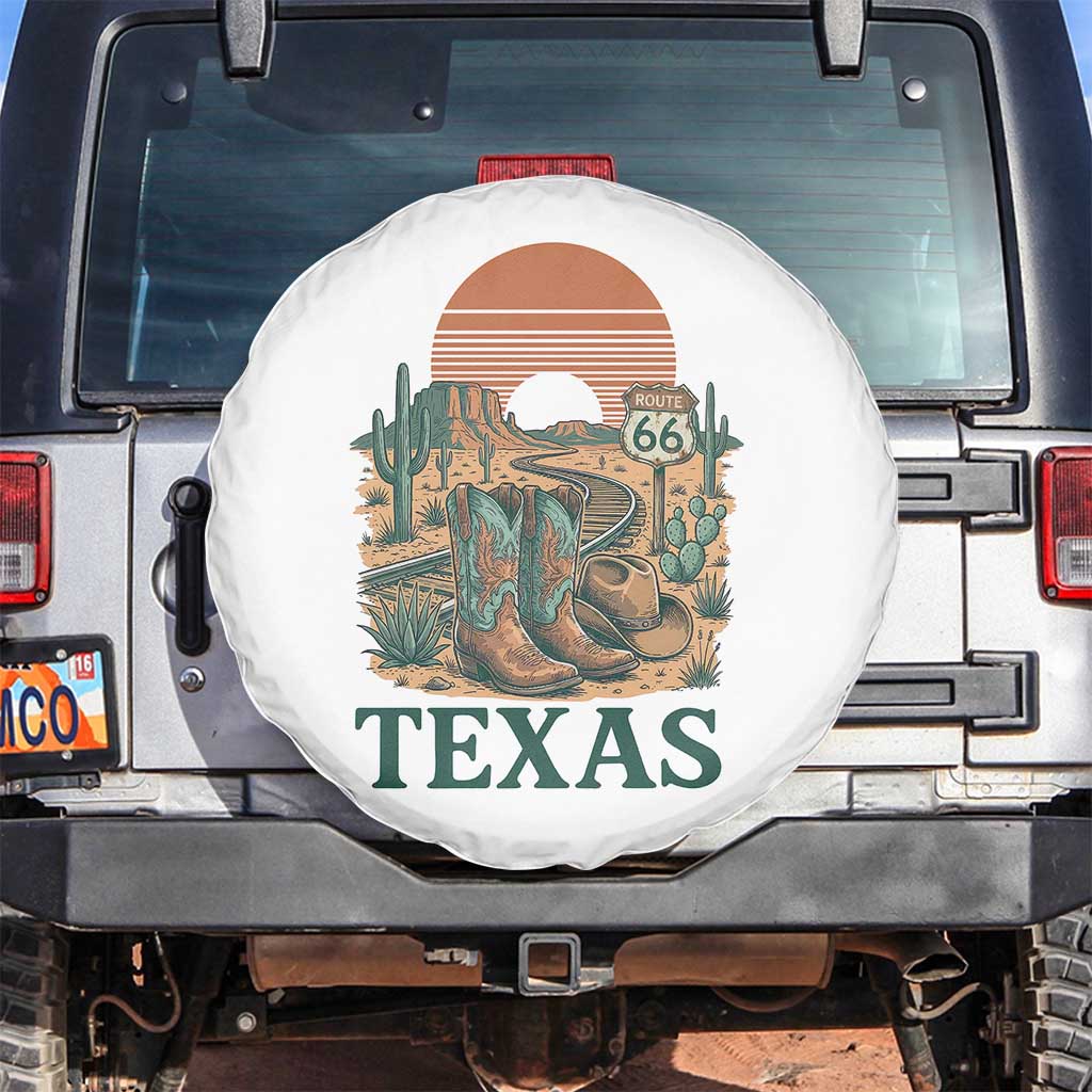 Vintage Route Highway 66 Texas Spare Tire Cover Amarillo Road Trip Adventure