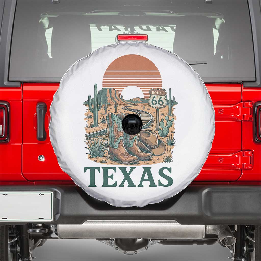 Vintage Route Highway 66 Texas Spare Tire Cover Amarillo Road Trip Adventure