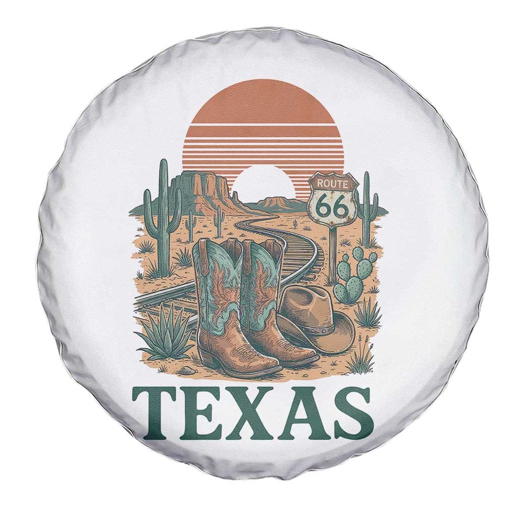 Vintage Route Highway 66 Texas Spare Tire Cover Amarillo Road Trip Adventure