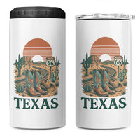Vintage Route Highway 66 Texas 4 in 1 Can Cooler Tumbler Amarillo Road Trip Adventure