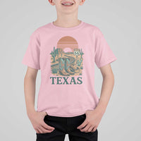 Vintage Route Highway 66 Texas T Shirt For Kid Amarillo Road Trip Adventure