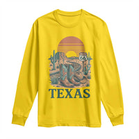 Vintage Route Highway 66 Texas Long Sleeve Shirt Amarillo Road Trip Adventure