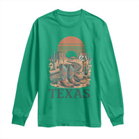 Vintage Route Highway 66 Texas Long Sleeve Shirt Amarillo Road Trip Adventure