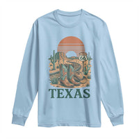 Vintage Route Highway 66 Texas Long Sleeve Shirt Amarillo Road Trip Adventure