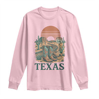 Vintage Route Highway 66 Texas Long Sleeve Shirt Amarillo Road Trip Adventure