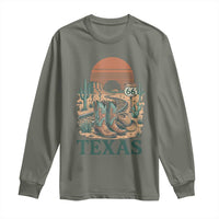 Vintage Route Highway 66 Texas Long Sleeve Shirt Amarillo Road Trip Adventure