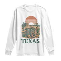 Vintage Route Highway 66 Texas Long Sleeve Shirt Amarillo Road Trip Adventure