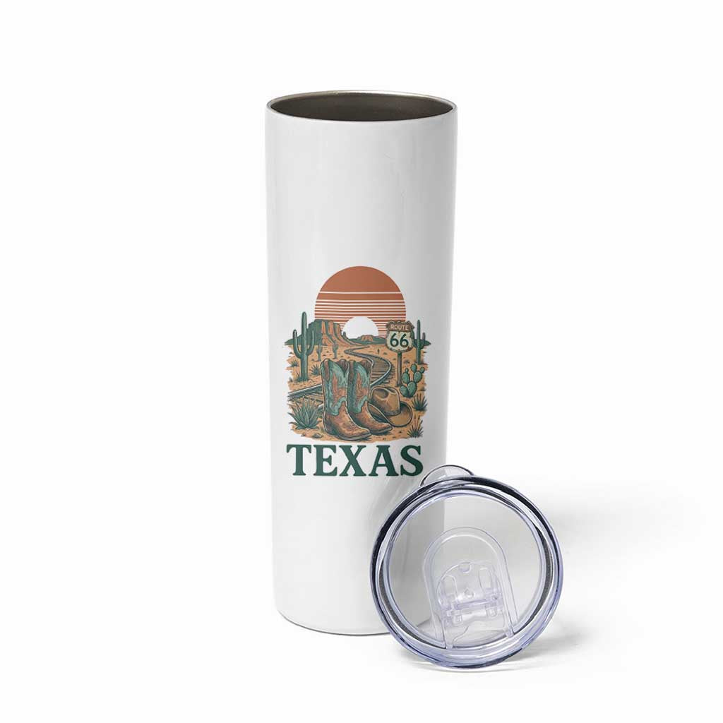 Vintage Route Highway 66 Texas Skinny Tumbler Amarillo Road Trip Adventure