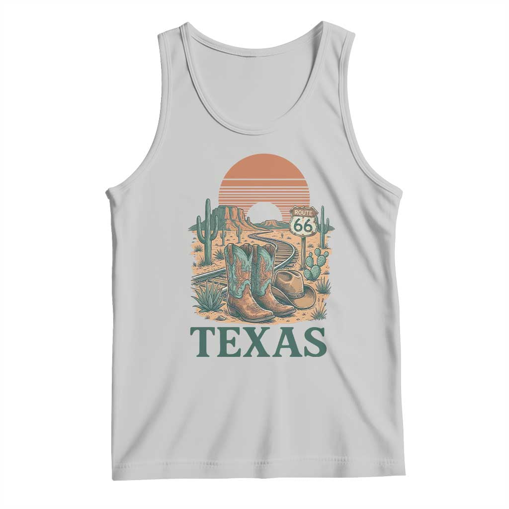 Vintage Route Highway 66 Texas Tank Top Amarillo Road Trip Adventure