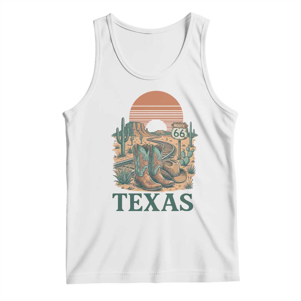 Vintage Route Highway 66 Texas Tank Top Amarillo Road Trip Adventure