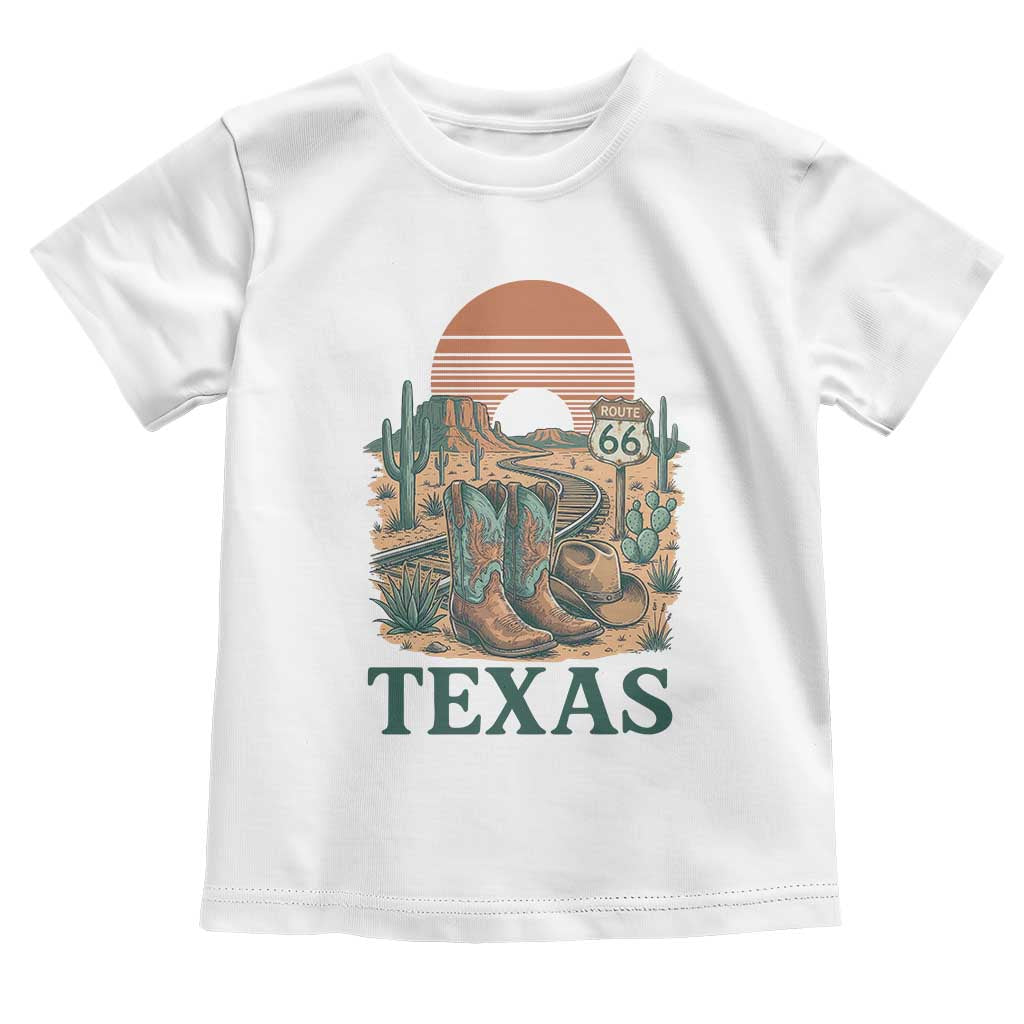Vintage Route Highway 66 Texas Toddler T Shirt Amarillo Road Trip Adventure