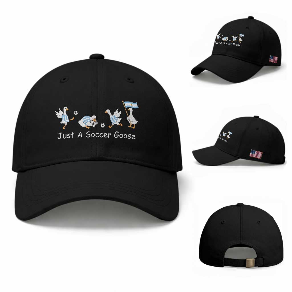 Funny Just A Soccer Goose Baseball Cap Argentina Soccer Lover