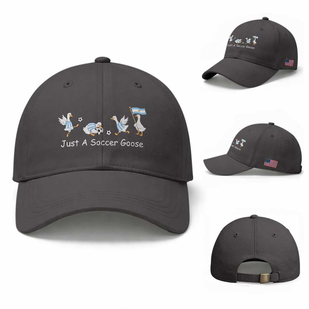 Funny Just A Soccer Goose Baseball Cap Argentina Soccer Lover