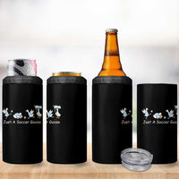 Funny Just A Soccer Goose 4 in 1 Can Cooler Tumbler Argentina Soccer Lover