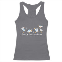 Funny Just A Soccer Goose Racerback Tank Top Argentina Soccer Lover