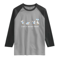 Funny Just A Soccer Goose Raglan Shirt Argentina Soccer Lover