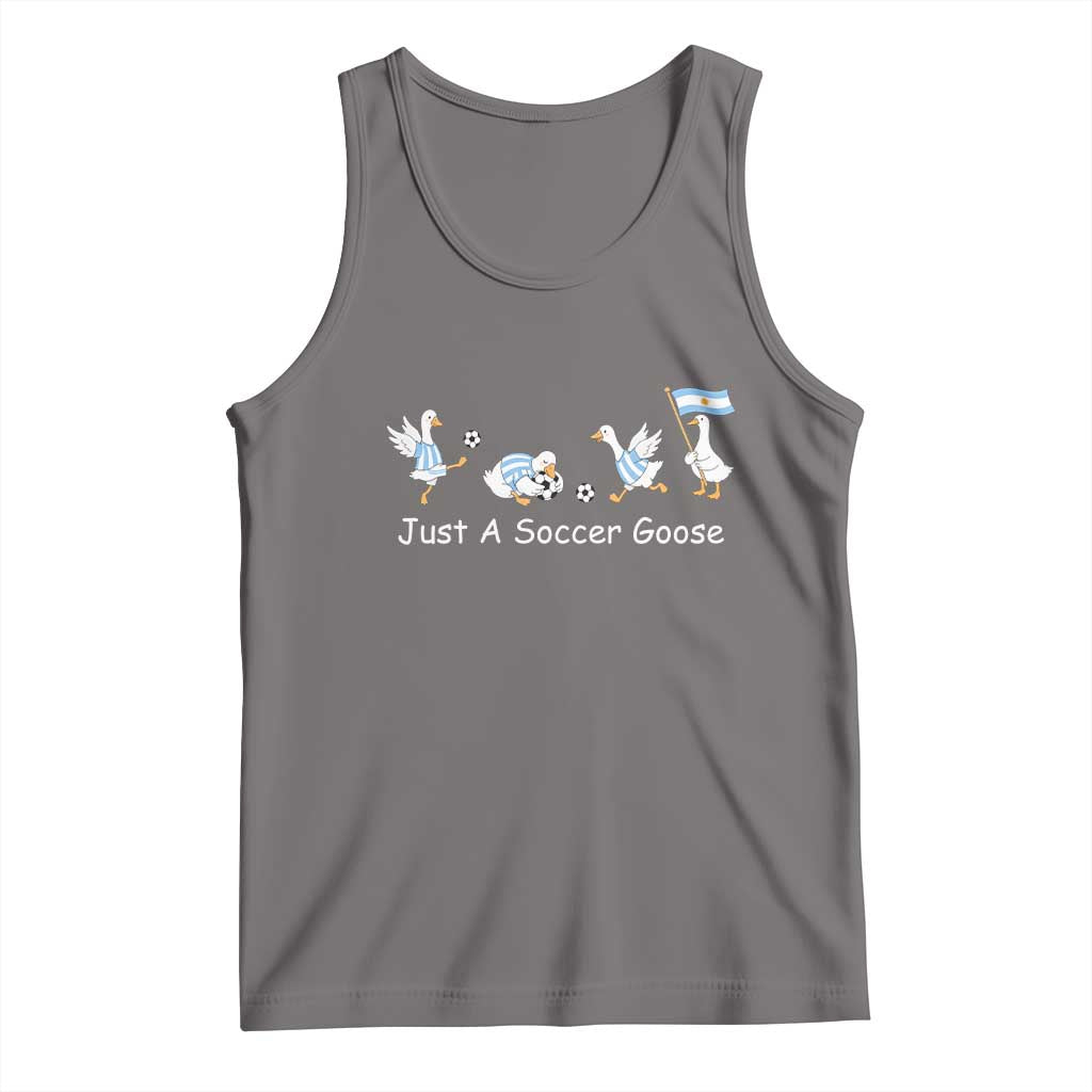 Funny Just A Soccer Goose Tank Top Argentina Soccer Lover