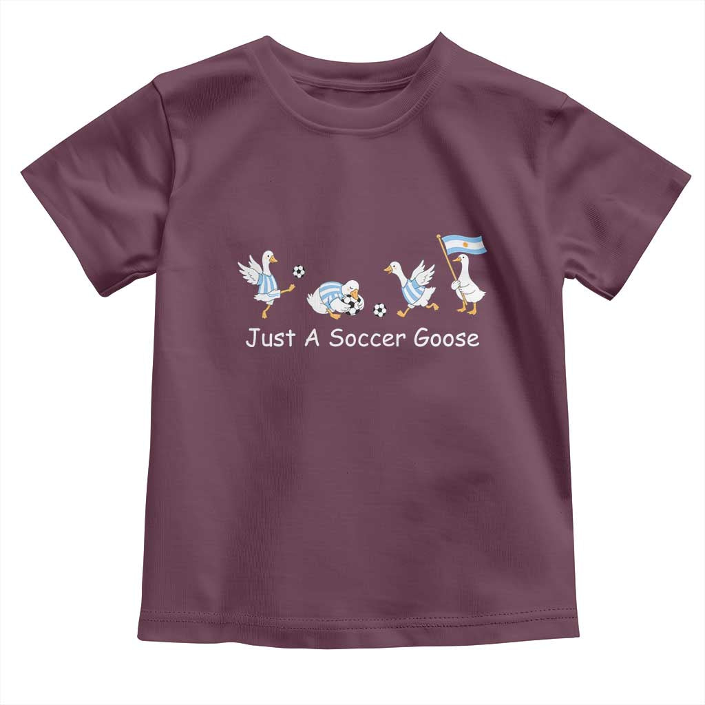 Funny Just A Soccer Goose Toddler T Shirt Argentina Soccer Lover