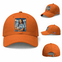 Funny Argentina Soccer Mona Lisa Baseball Cap Football Fan Pride Graphic