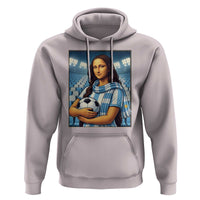 Funny Argentina Soccer Mona Lisa Hoodie Football Fan Pride Graphic
