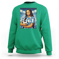 Funny Argentina Soccer Mona Lisa Sweatshirt Football Fan Pride Graphic